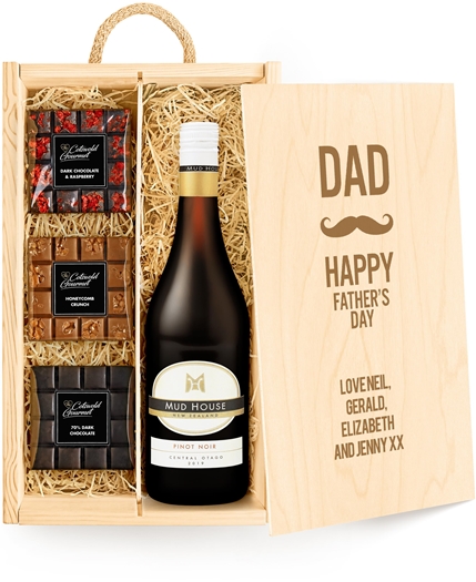 Father's Day Personalised Chocolate Tasting Experience With Red Wine